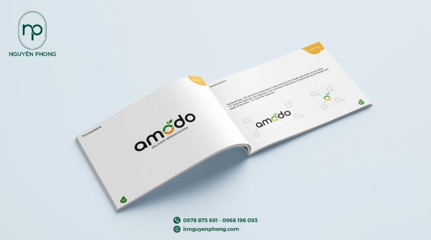 Mẫu thiết kế logo tạp hóa trên catalogue